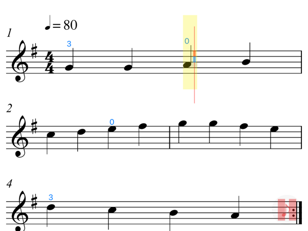 视唱音准指示棒 偏高